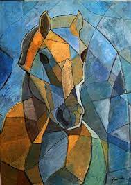 cubist horse cubist paintings cubist art cubism art