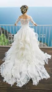 Layers Ball Gown Lace Half Sleeves Off The Shoulder Wedding Dresses Masquerade Wedding Dresses Wedding Dresses Lace Ballgown Masquerade Dress Long
