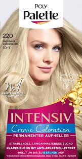 Dann kommt es auf die richtigen pflegeprodukte an. Poly Palette Haarfarbe Frostiges Silberblond Metallic Blondes 220 1 St Dauerhaft Gunstig Online Kaufen Dm De