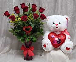 How to make a bear out of flowers. Blooming Passion With Teddy In North Hollywood Ca Josie S Flower Shop