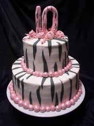 Birthday Cakes For 10 Year Old Boy Zebra Cake 10 Birthday Cake Birthday Cake Girls Zebra Cake