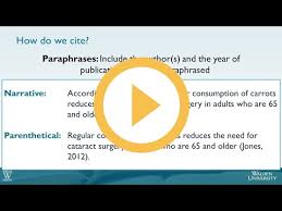 We also have a powerful automatic apa citation generator. Paraphrase Using Evidence Academic Guides At Walden University