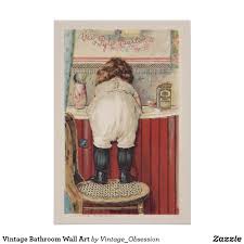 Vintage Bathroom Wall Art Zazzle Com Vintage Bathroom Bathroom Wall Art Bathroom Art