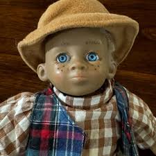 Vintage Simba Doll Boy Cloth Body Vinyl Head 10 Inches Clothing Blonde Hair  Hat