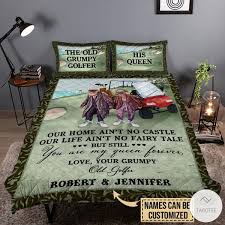 Buy, sell & trade new & used golf clubs from the industries most recognizable brands. Personalized The Old Grumpy Golf Couple Our Home Ain T No Castle Quilt Bedding Sets Tagotee
