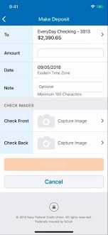 Mobile Deposits Navy Federal Credit Union