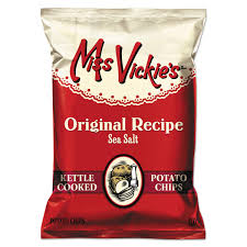 Salt and vinegar has been my favourite chip flavour for years. Miss Vickie S Sea Salt Vinegar Flavored Kettle Cooked Potato Chips 8 Oz Bag Walmart Com