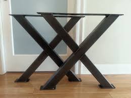 Each custom table or desk frame is handcrafted to be heavy duty and durable enough to suit heavy tops with a variety of modern and industrial styles to choose from. X 3x3 Table Legs Oversize X Metal Table Legs X Steel Table Legs Metal Table Legs Metal Table Table Legs