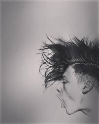 Yungblud Jakesappledesignco Art Artist Artwork Draw Drawing Sketch Portrait Instablackandwhite Charcoal Yungblud Mus Music Sketch Artwork Drawings