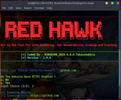 Red Hawk All In One Tool For Information Gathering Sql Vulnerability Scannig And Crawling Life Hacks Computer Best Hacking Tools Cyber Security Technology