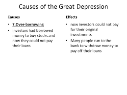 What factors contributed to the superficial prosperity of the . Causes Of The Great Depression Ppt Download