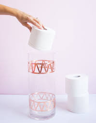 13 Diy Spare Toilet Paper Holder Ideas For Your Extra Rolls Full Home Living Standing vertical toilet paper roll holder bath storage brass canister holder.