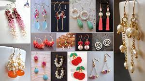 Trendy And Stylish 15 Home Made Design Of Diy Earrings For Fancy Gir Handmade Jewelry Tutorials Diy Lace Ribbon Flowers Diy Earrings