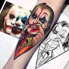It looks amazing special offer 3500kr neotraditional joker #joaquinphoenix design up for grabs!!. Instagram Joker Tattoo Design Joker Tattoo Tattoos