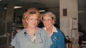 With My Preceptor Betty She Was A Wonderful Nurse And Taught Me So Much I Hope She Is Enjoying Her Well Earned Retirement Tha Icu Nursing Nurse Mens Tops