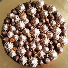Fantastik Gianduja Chocolat Noir Fodselsdag Pynt