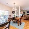 Pale blue french country kitchen. 1