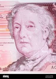 Flora Stevenson a portrait from Scottish money Stock Photo