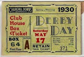 Great Graphic Derby Tickets Via Expresh Letters Blog Kentucky Derby Ticket Design 1930 S 1950 S Kentucky Derby Tickets Derby Tickets Ticket Design