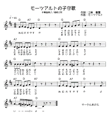 子守歌 モーツアルト うたごえサークルおけら モーツアルト ピアノ音楽 楽譜