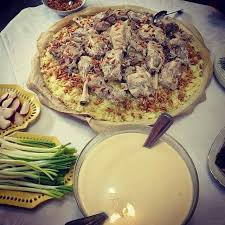 وهو أشهر وجبات الأردن، وتمتد لتشمل منطقة بادية الشام الواقعة بين سوريا والعراق والأردن وفلسطين وجنوب سوريا وشمال السعودية، ويعتبر الأردنيون والفلسطينيون الأشهر بإعداده، فهو الطبق الوطني في. Mansaf Ù…Ù†Ø³Ù Jordanianfood Food Mansaf Jordanian Food