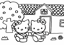 Auf leisen pfoten ist die katze zum liebling von kindern und eltern. Ausmalbilder Hello Kitty 21 Ausmalbilder