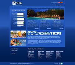 Proposed Template Design For K Via Travel Company In Germany Travel Companies Hotel Reservations Template Design