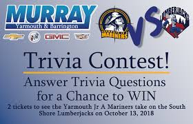The trivia questions that not only get the best response but also entertain the players or teams the most are the most fun questions. Murray Gm Yarmouth Barrington Trivia Question 1 In What Year Did Murray Auto Group Purchase Its Gm Stores In Yarmouth And Barrington Facebook