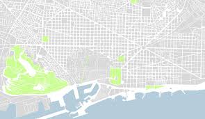 Printable barcelona metro map 2020 click on the links below to open and download printable barcelona metro maps, which you can saved to your pc, tablet or smartphone. Map Of The City Center Of Barcelona Spain Stock Vector Illustration Of Place Barcelona 89339107