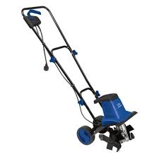 Sun Joe Tj602e Sjb 8 A 12 In Electric Tiller Cultivator Blue Best Garden Tools Home Vegetable Garden Garden Tools