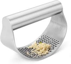 4.1 out of 5 stars with 7 ratings. Garlic Press Stainless Steel Kitchen Garlic Press Manual Grinding Curved Ginger Crusher With Brush Kitchen Utensils Gadgets Garlic Tools