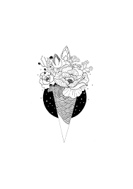 Cone Flowers Flower Drawing Ink Art Flower Drawing Tumblr