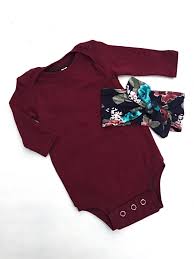Burgundy Baby Bodysuitsolid Color Bodysuitbaby Clothescute Etsy Cute Baby Clothes Baby Fashion Baby Clothes
