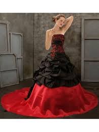 Gothic Black And Blue Wedding Dresses Black And Red Gothic Wedding Dress Tafeta Long Train Charming Strapless Lace Up Staea Black Wedding Dresses Goth Wedding Dress Black Black Wedding Dress Gothic