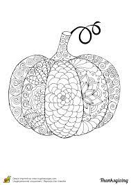 Coloriage Pour Thanksgiving La Citrouille Un Legume D Automne