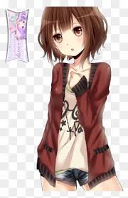 Unlike bright hair colors, there's no defining making them unique to a degree. Anime Short Brown Haired Girl Extracted Bycielly By Brown Haired Anime Girl Free Transparent Png Clipart Images Download