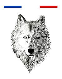 Large choix aux meilleurs prix. Tatouage Visage Loup Mandala Mon Petit Tatouage Temporaire