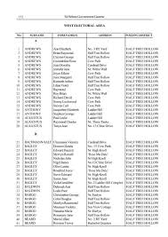 EX GAZ No 26 Prelim List of Electors WEST