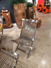 Slatted Stainless Steel Deck Chair Fabulous Phillips Collection Deck Chairs Steel Deck Outdoor Chairs