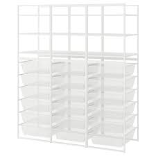 Jonaxel Frame Mesh Baskets Shelving Units 148x51x173 Cm Ikea In 2021 Shelving Shelving Unit Ikea