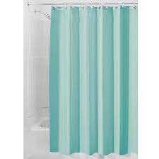 Interdesign Waterproof Fabric Shower Curtain Liner Standard 72 X 72 Aqua Walmart Com Teal Shower Curtains Fabric Shower Curtains Shower Curtain