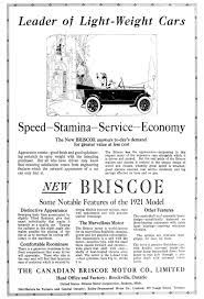 Canadian Briscoe Motor Co 1921 Weight Car Expensive Cars Briscoe