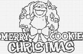 These are lots of free printable christmas cookie coloring pages, choose your favorite, print and color, but do not eat them. Sesame Street Cookie Monster Charts Christmas Too Colorine Net Coloring Home
