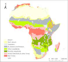 Before describing these biotic zones. Map Of African Vegetation Showing The Miombo Woodlands In Dark Green Download Scientific Diagram