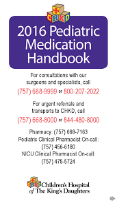 Pediatric Medication Handbook 2016 Docsity