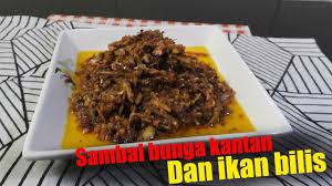 Bahan bunga kantan 2 tangkai bawang merah 1 biji bawang putih 2 ulas cili secukup nya ikan bilis segengam perasa secukup. Resepi Sambal Bunga Kantan Dan Ikan Bilis Youtube