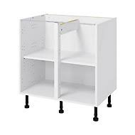 Bonjour une fois de plus castorama c'est castoche c'est le premier magasin où on fait un clic & collecte sur place.on demande à un vendeur pour des articles et la stupeur.on me répond ben prenez les références en photo et après revenez vers moi. Caisson Bas De Cuisine Goodhome Caraway Blanc H 72 Cm X L 60 Cm Castorama