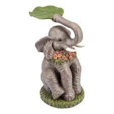 Meet Sampson Our Exclusive Elephant Side Table Hes Quite A Playful Character With His Collar Of Tropical Flowers And His Animal Decor Elephant Decor Elephant