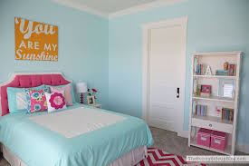 Pink And Aqua Blue Preteen Girls Bedroom