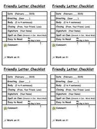 Friendly Letter Success Criteria Awesome Rubric Friendly Letter Writing Friendly Letter Success Criteria